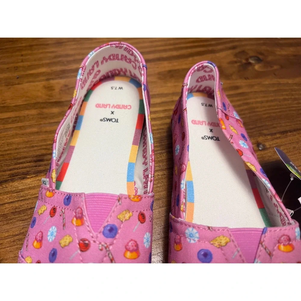 TOMS Alpargata Shoes Womens 7.5 Pink Candy Land & Tie Dye Set of 2 NEW